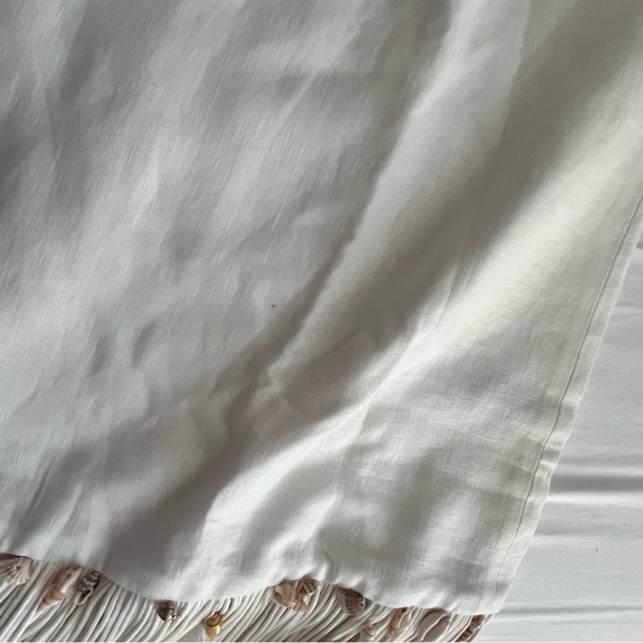 NWOT Zimmermann Postcard fringed white linen seashell skirt 3 - Picture 11 of 16
